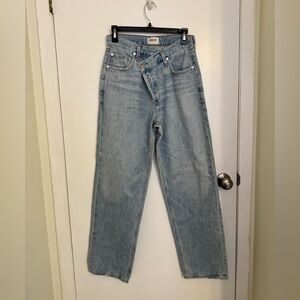 Agolde Cris-Cross Straight Leg Jeans
